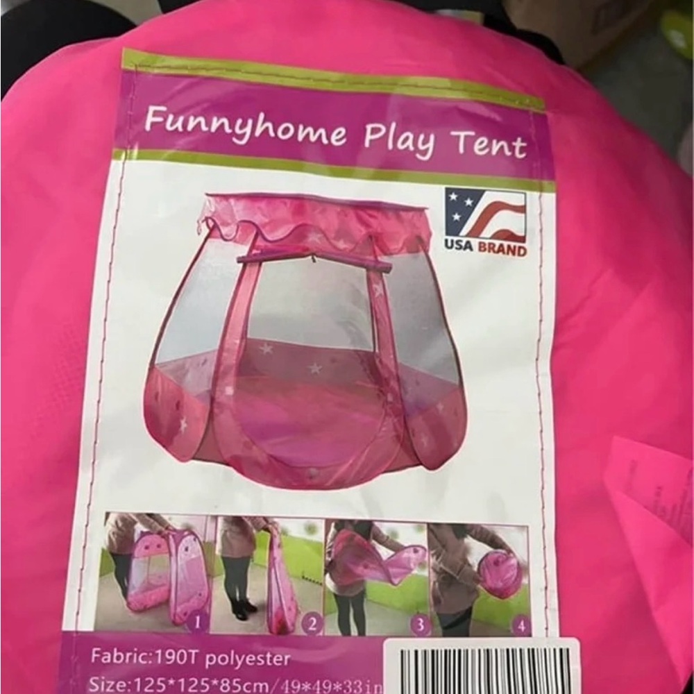 Funnyhome Pink Play Tent for Kids
